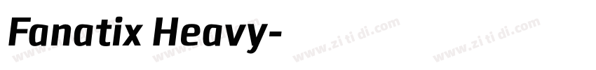 Fanatix Heavy字体转换